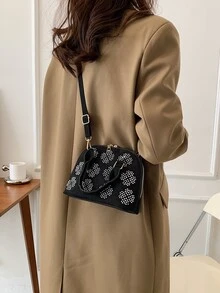 女性濃烈香調冬天時尚復古多層口袋女性包派對郊遊購物手提包新趨勢多用途肩膀斜挎包包