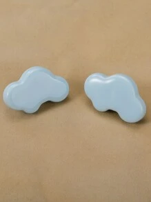 2入組陶瓷抽屜把手現代云設計家用抽屜把手 - 淺藍色 - 查看 2