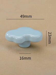 2入組陶瓷抽屜把手現代云設計家用抽屜把手 - 淺藍色 - 查看 3