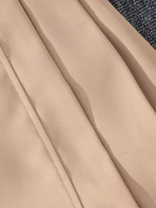 Girls Pleated Detail Skirt - Apricot - View 7