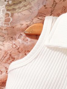 Baby Polo Neck Tank Top & Shorts - Multicolor - View 5