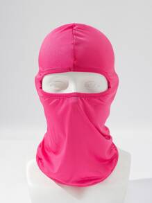 1 件装男女纯色速干轻质弹力贝雷帽适合日常佩戴和运动搭配滑雪面罩