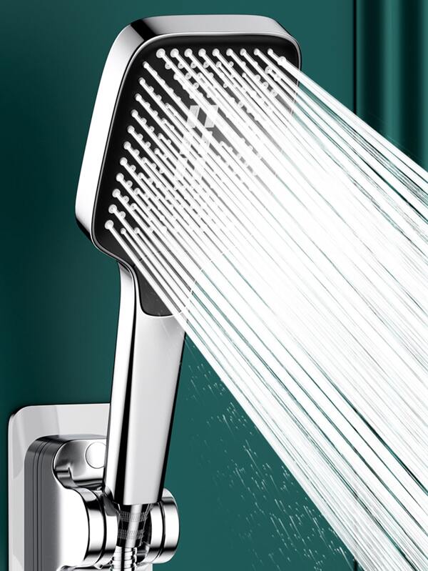1pc Pressurized Shower Head, Minimalist Square Design Bath Shower Head