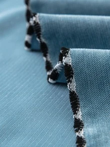 1pc Solid Color Sofa Towel, Minimalist Polyester Waterproof Sofa Cover Blanket For Living Room - Baby Blue - View 3