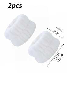 2/6/10 piezas Conjunto de banda de cabello y muñequera para baño, lazos de cabello felpudos anti-salpicaduras con caricatura, diadema para maquillaje, diadema, toalla de baño, puño de ropa anti-salpicaduras para muñeca - Blanco - Ver 2