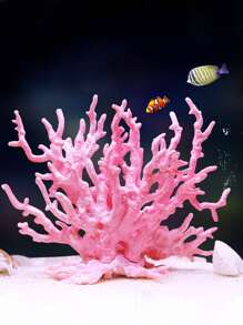 1pc Artificial Coral Random Ornament For Aquarium For Decoration - Multicolor - View 2