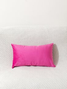 1 Đồng Màu Đệm Không Chất Độn, Tối Giản Chất Liệu Vải Trang Trí Ném Gối Cho Gia Đình - Màu Hoa hồng đỏ - Xem 6