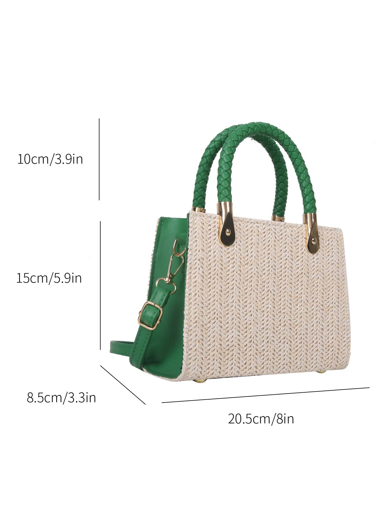 Women's New Fashionable Atmosphere, Simple Straw Bag, Versatile Elegant, Handheld Women's Bag - Beige - View 2