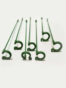5 Cái/bộ Cọc Hỗ Trợ Cây Nhựa, Cọc Cây Hiện Đại Cho Vườn - màu xanh lá - Xem 3