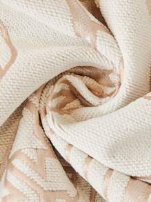 1 Hình Học Dạ Nỉ Sofa Khăn Hiện Đại Polyester Chống Trơn Trượt Ghế Sofa Chăn Cho Gia Đình - Màu be - Xem 4