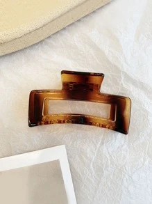 1 cái Phụ nữ Hình chữ nhật Casual Strong Grip Vuốt tóc lớn - rỉ sét - Xem 3