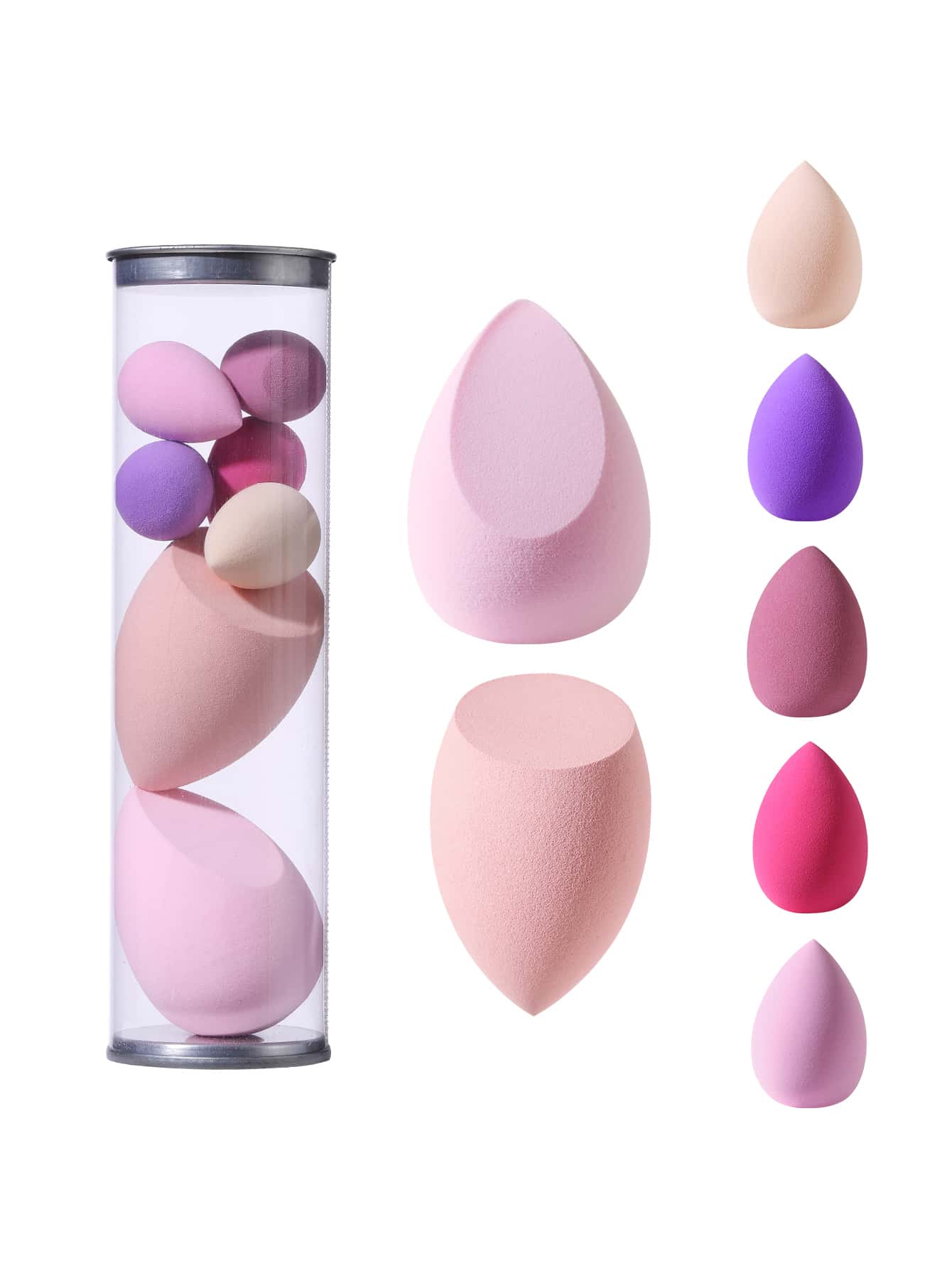 Bộ 7 miếng mút trang điểm hình giọt nước - Nhiều màu - Xem 1