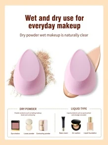 Bộ 7 miếng mút trang điểm hình giọt nước - Nhiều màu - Xem 4