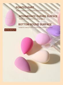 Bộ 7 miếng mút trang điểm hình giọt nước - Nhiều màu - Xem 6