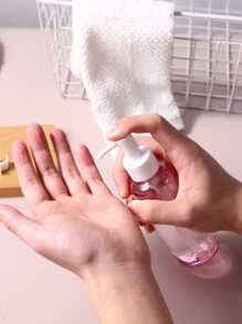 1pc 150ml PET Lotion Dispenser, Minimalist Clear Pump Bottle Dispenser For Bathroom - Multicolor - View 1