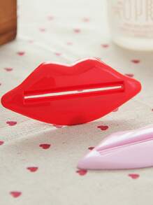 2 件/4 件卡通嘴唇懒散牙膏挤压器，创意便携式牙膏架家居浴室装饰秋季装饰返校 - 彩色 - 查看 8