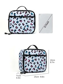 Portable Bag For Kids/Boys/Girls - Fashionable Casual, Keeps Food Fresh All Day - White - View 4