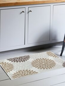 1 Họa Tiết Hoa Thảm Nhà Bếp Chống Trơn Trượt, Polyester Hiện Đại Sàn Cho Nhà Bếp, Tất Cả Các Mùa - Nhiều màu - Xem 6