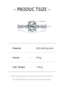 Cubic Zirconia Decor Silver Wedding Band - Silver - View 5