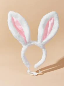 1入組 T型兔耳朵毛圈,適用於貓狗節慶裝飾,尺寸：小,中,大 - 白色 - 查看 3