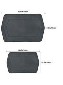 Minimalist Absorb Water Bath Rug - Dark Grey - View 2
