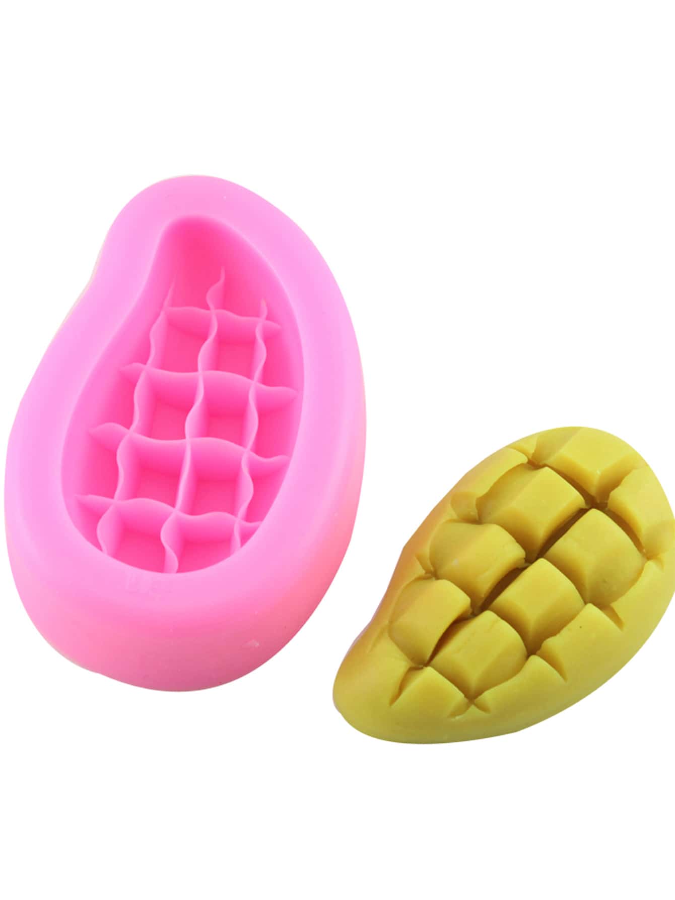 1pc Silicone Mold, Creative Pineapple Design Silicone Mould For DIY - Pink - View 1