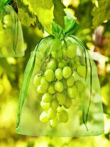 20入組/套織物植物極簡抗鳥水果包適用於花園