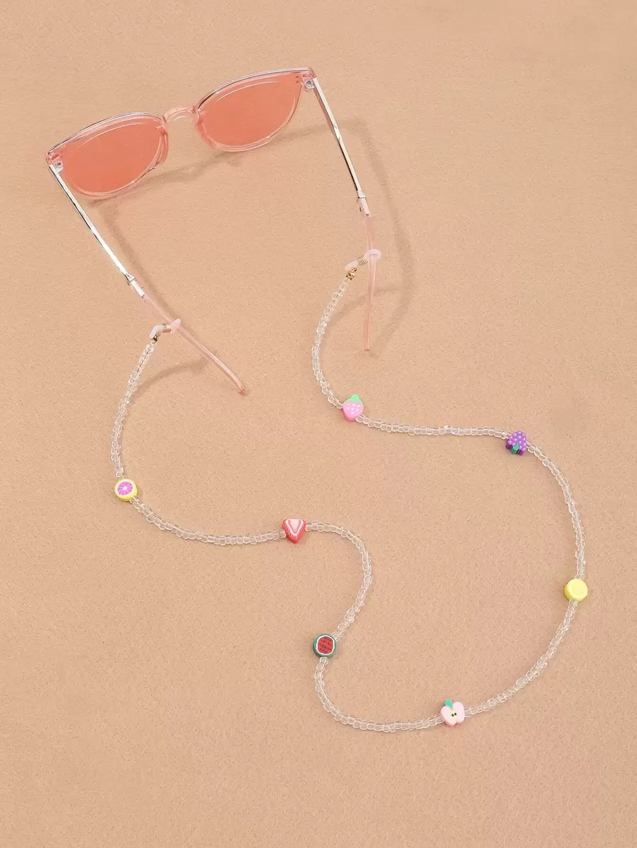 Girls Fruit Decor Glasses Chain - Multicolor - View 1