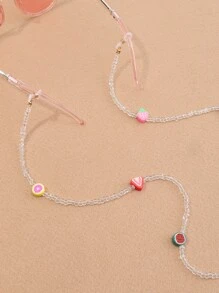 Girls Fruit Decor Glasses Chain - Multicolor - View 2