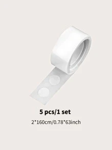 5 rollos Pegatia de globo liso transparente - Blanco - Ver 4