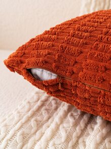 1 Đồng Màu Đệm Không Chất Độn, Vải Hiện Đại Trang Trí Ném Gối Cho Gia Đình - Màu Cam cháy - Xem 4