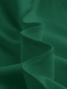 SHEIN EZwear 素色前接縫抹胸緊身洋裝 - 綠色 - 查看 3