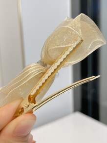 5 chiếc Kẹp tóc hình sao biển & nơ trang trí bằng kim cương giả - Nhiều màu - Xem 3