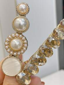 5 chiếc Kẹp tóc hình sao biển & nơ trang trí bằng kim cương giả - Nhiều màu - Xem 4