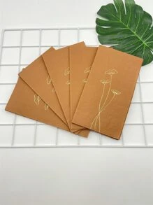 16pcs Metallic Leaf Pattern Disposable Napkin