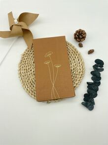 16pcs Metallic Leaf Pattern Disposable Napkin