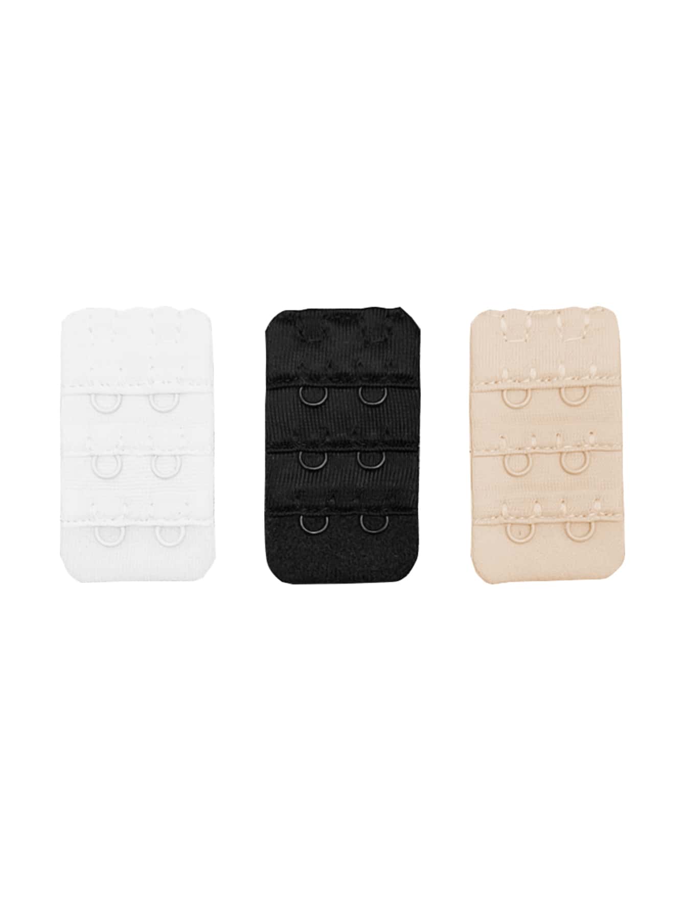 3 pares Sujetador unicolor hebilla - Multicolor - Ver 1