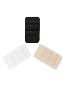 3 pares Sujetador unicolor hebilla - Multicolor - Ver 3