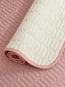 1入組蕾絲裝飾沙發巾滌綸簡約防滑滌綸沙發套四季皆宜 - 粉色 - 查看 6