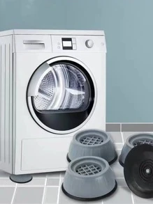 4入組素色桌腿套家用滌綸椅墊 - 灰色 - 查看 1