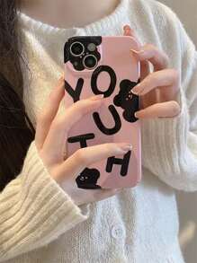 Letter Graphic Phone Case - Multicolor - View 3