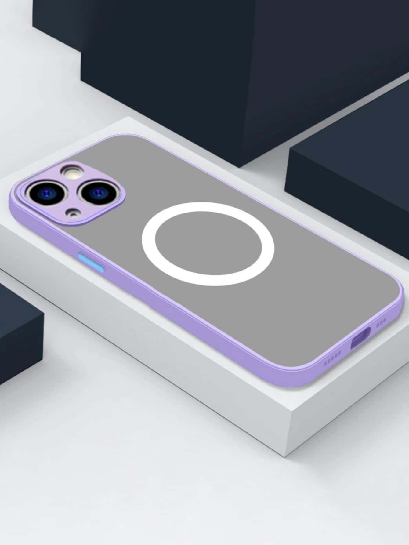 Hadaasi Shockproof Magnetic Purple Matte Bumper Phone Case With Half-Transparent Design, Compatible With Apple 14 Pro Max, 17e/17/17 Pro/17 Pro Max/17 Air, 16 Pro/16 Pro Max/16 Plus/16, 15 Pro/15 Pro Max/15 Plus/15, 14 Pro/14 Pro Max/14 Plus/14, 13 Pro/13 Pro Max/13, 12 Pro/12 Pro Max/12, 11 Pro Max/11/11 Pro, XS Max/XR/XS/X Birthday Gift