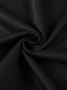 Manfinity Loose Fit Men's Letter Graphic Striped Trim T-Shirt & Shorts Set - Black - View 5