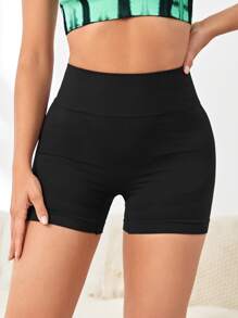 Yoga Basic Sportshorts mit breitem Taillenband