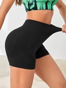 Yoga Basic Sportshorts mit breitem Taillenband