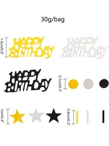 1pack Birthday Throwing Confetti - Multicolor - View 4