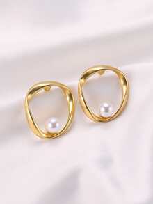 bông tai giả ngọc trai - Nhiều màu - Xem 2