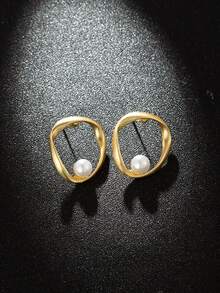 bông tai giả ngọc trai - Nhiều màu - Xem 4