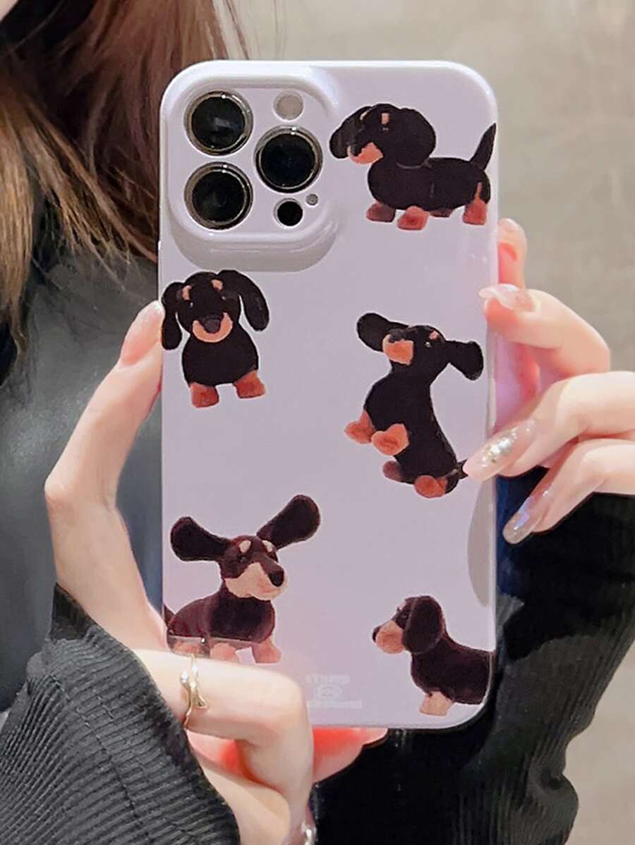 小狗樣式手機殼 - 彩色 - 查看 1