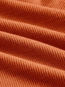 SHEIN Teen Girls Solid Cami Top & Wide Leg Pants - Burnt Orange - View 4